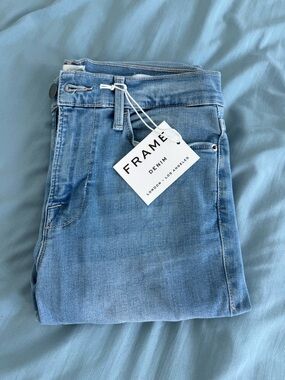 Frame Denim Light Blue Skinny Jeans